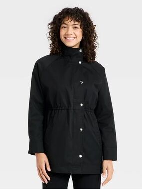 A New Day Women's Femme Anorak Jacket - Black - S